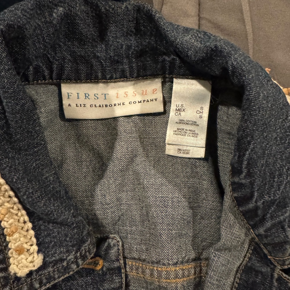 Christopher & Banks Blue Jean Jackets and skirt for Women - Picture 9 of 12